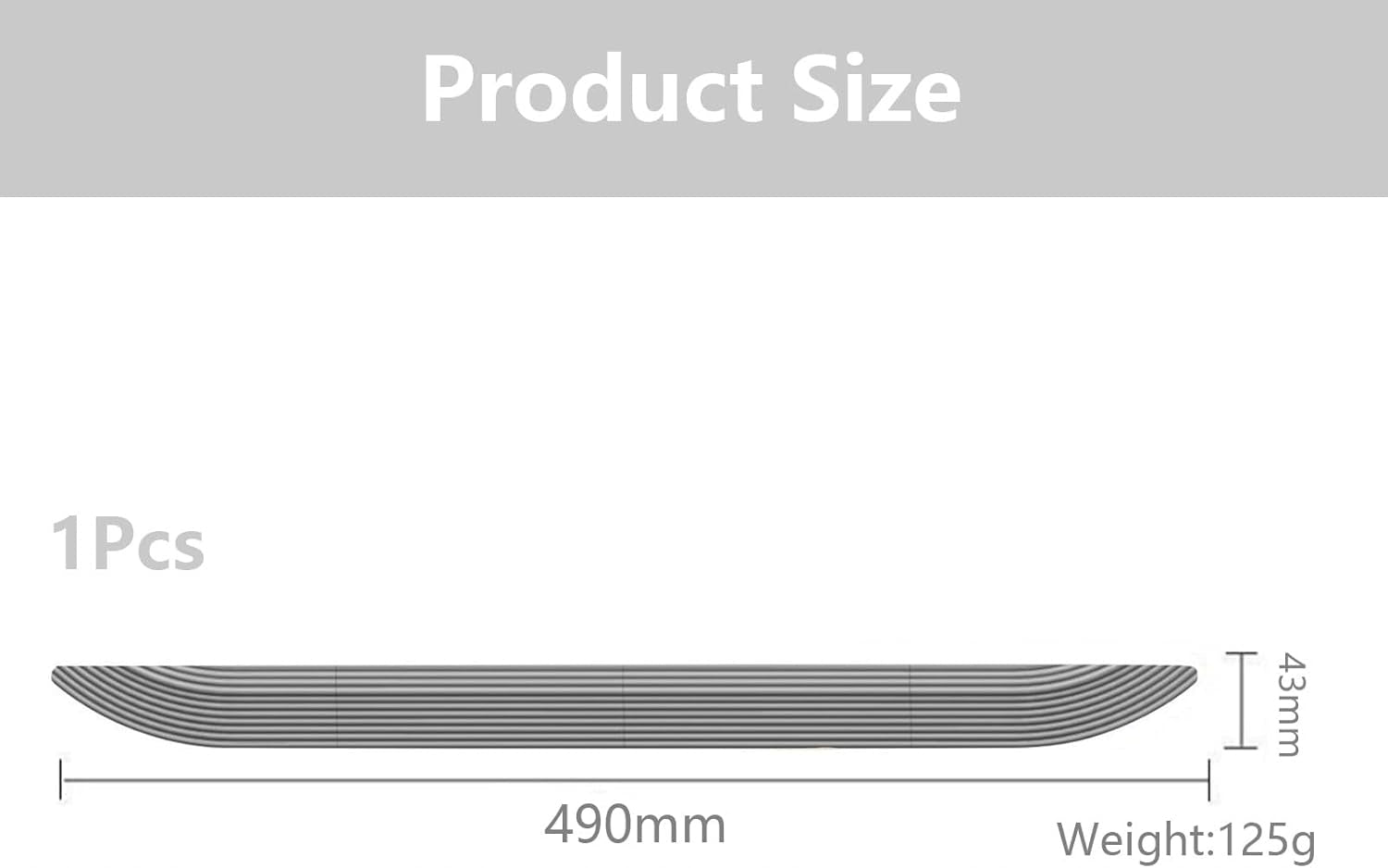 THRESHOLD RAMP FOR ROBOT VACUUM CLEANER RUBBER GREY UNIVERSAL Dominant color gray