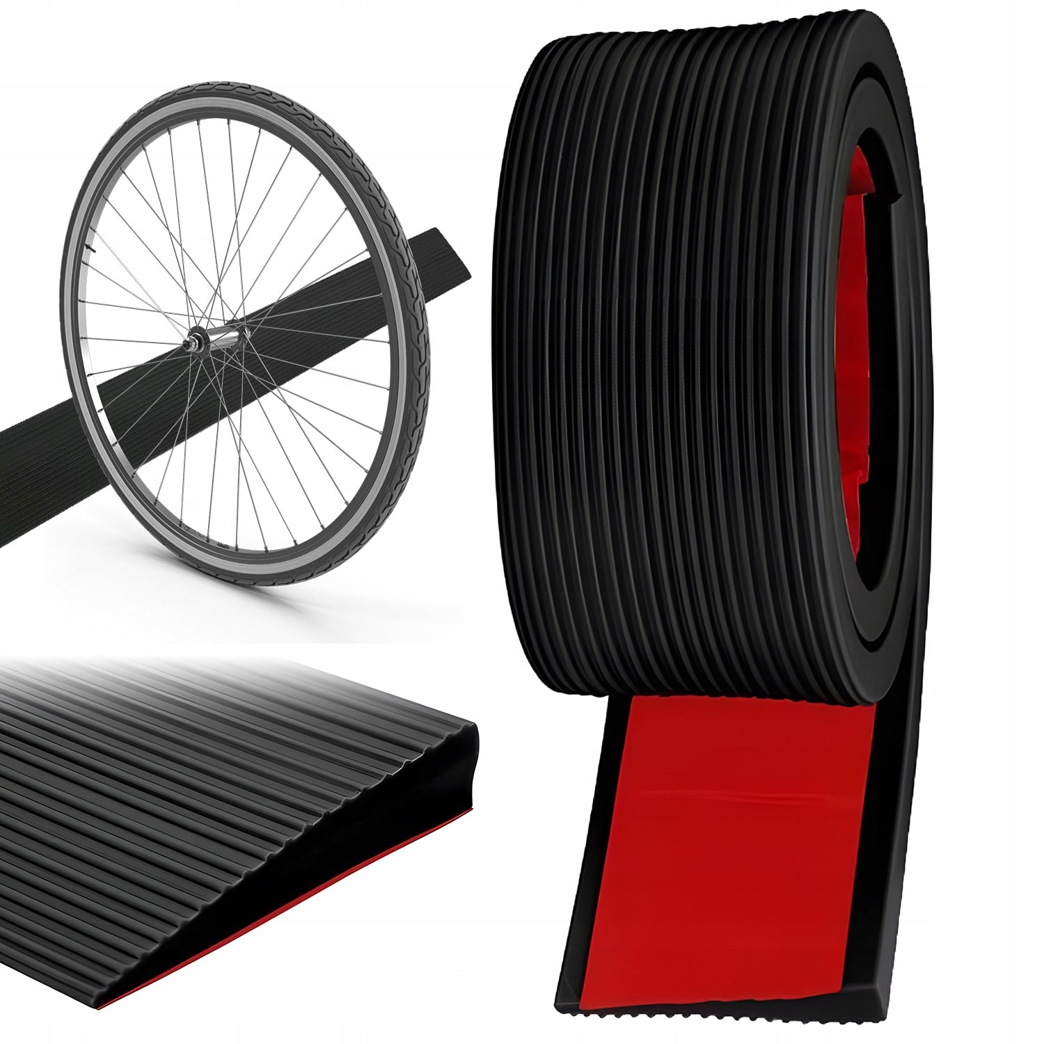 THRESHOLD RAMP RUBBER DURABLE 150CM FOR WHEELCHAIR BABY STROLLER