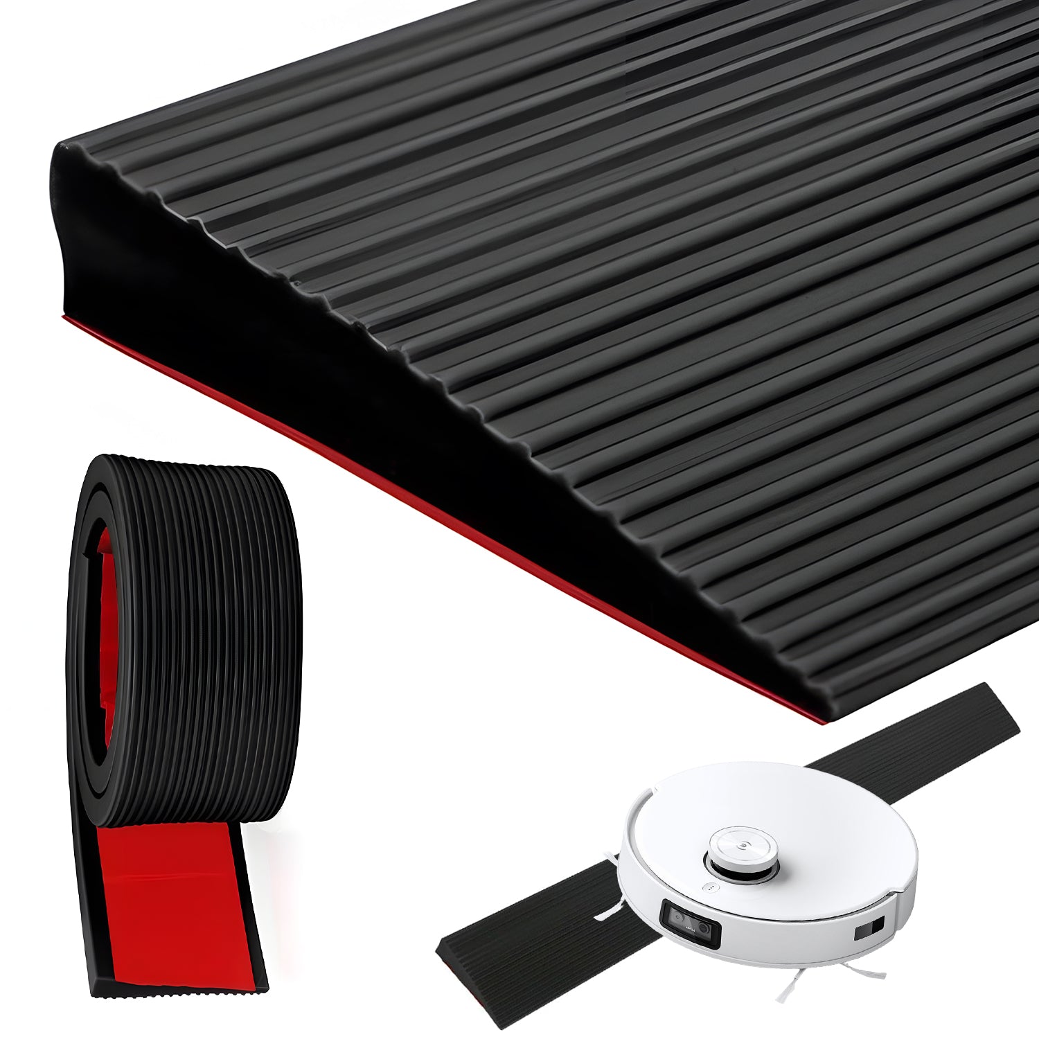 THRESHOLD STRIP RAMP DRIVEWAY FOR ROOMBA VACUUM CLEANER 150X8X3CM