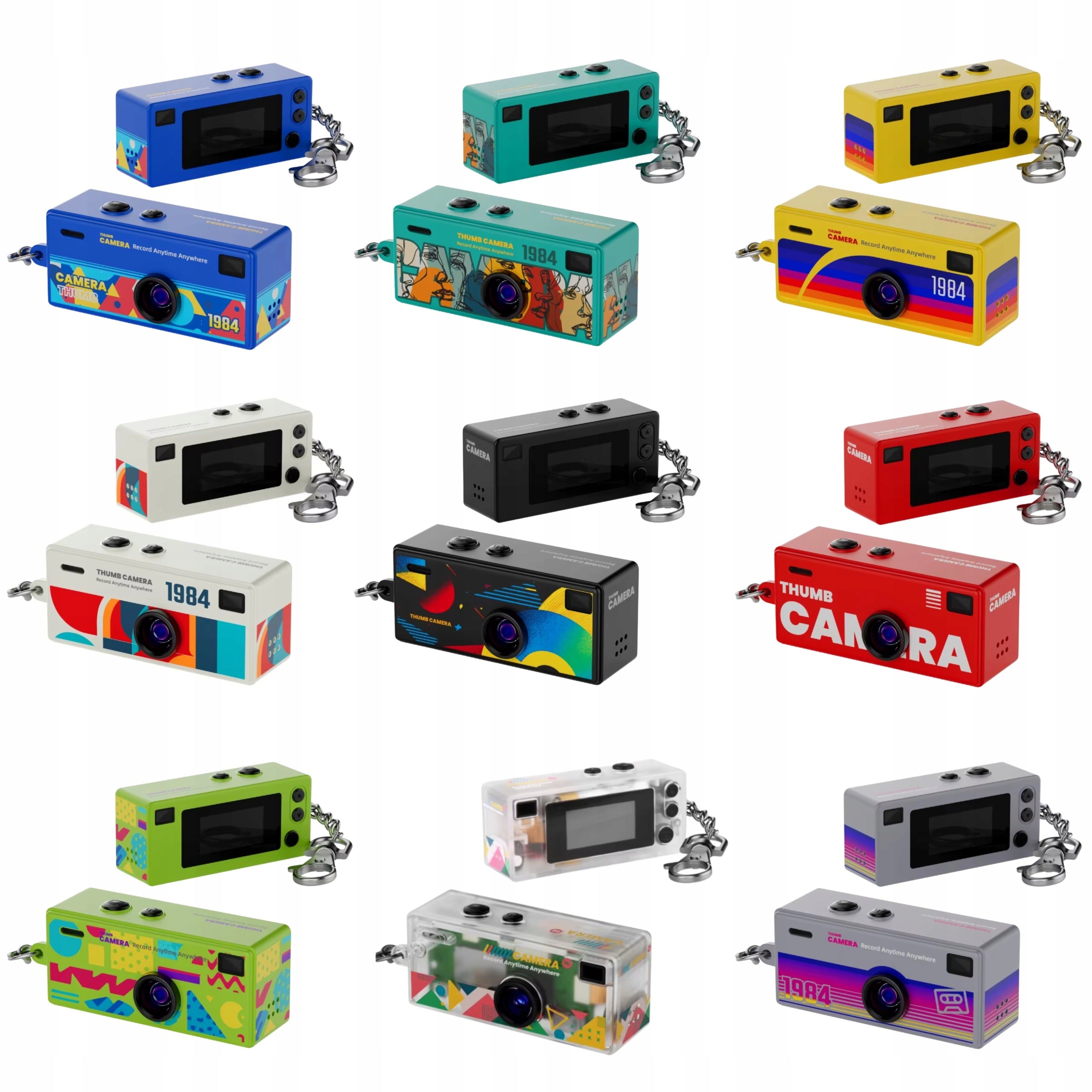 THUMB CAMERA RETRO HD Keychain Digital Camera FOR GIFT! Manufacturer code Blind Choice Box