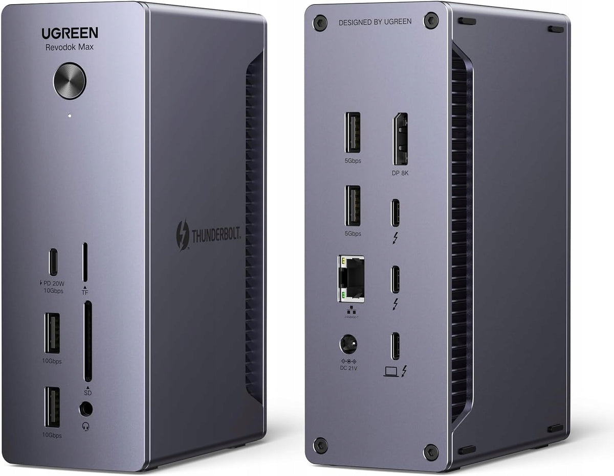 THUNDERBOLT DOCKING STATION 4 13 IN 1 DUAL 4K CHARGING 90W