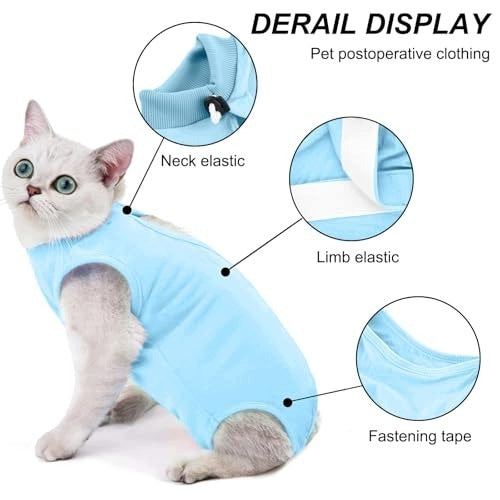 TIBAPLA KATTENHERSTELPAK ONE-PIECE POSTOPERATIVE SUIT FOR KITTENS Brand Collar