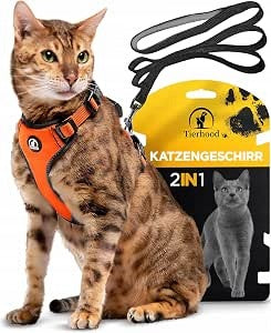 TIERHOOD - CAT HARNESS WITHOUT FOLDING - LEASH INCLUDED