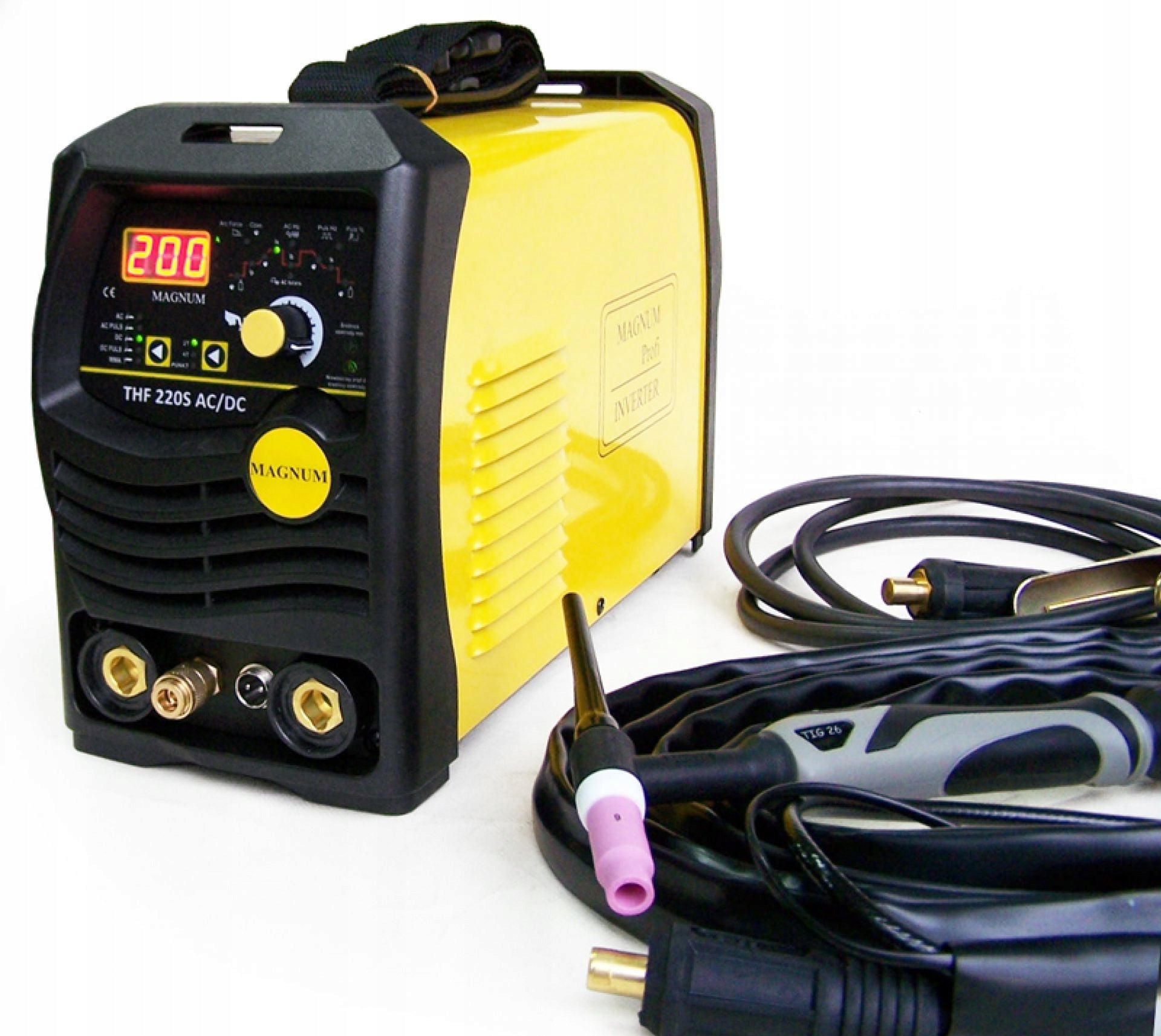TIG 200A Magnum THF 220 PULS SOFT AC/DC Aluminium Set Brand Magnum