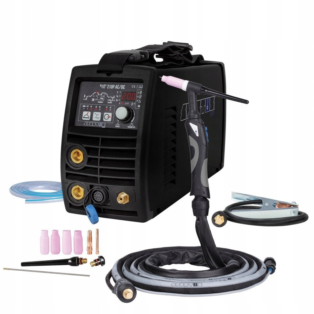 TIG AC/DC EasyTIG 210P SPARTUS welder with mini handle SPE 17 - 4m