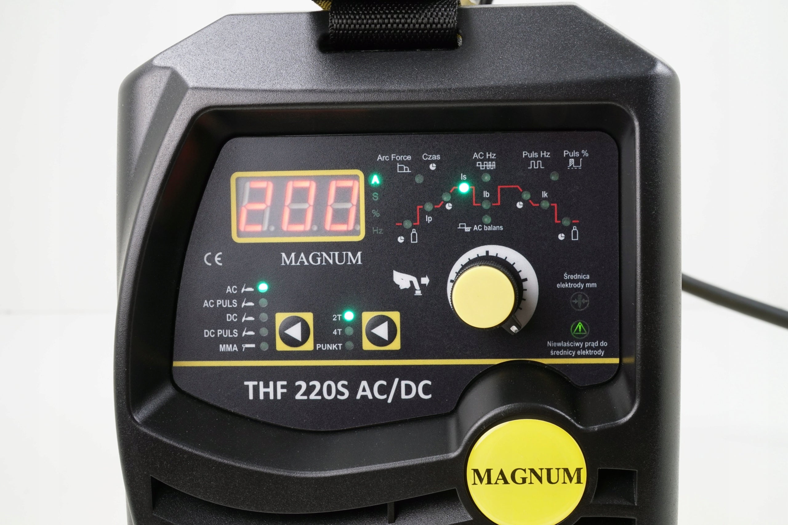 TIG AC DC THF 220S Pulse 230v Inverter Welder Brand Magnum