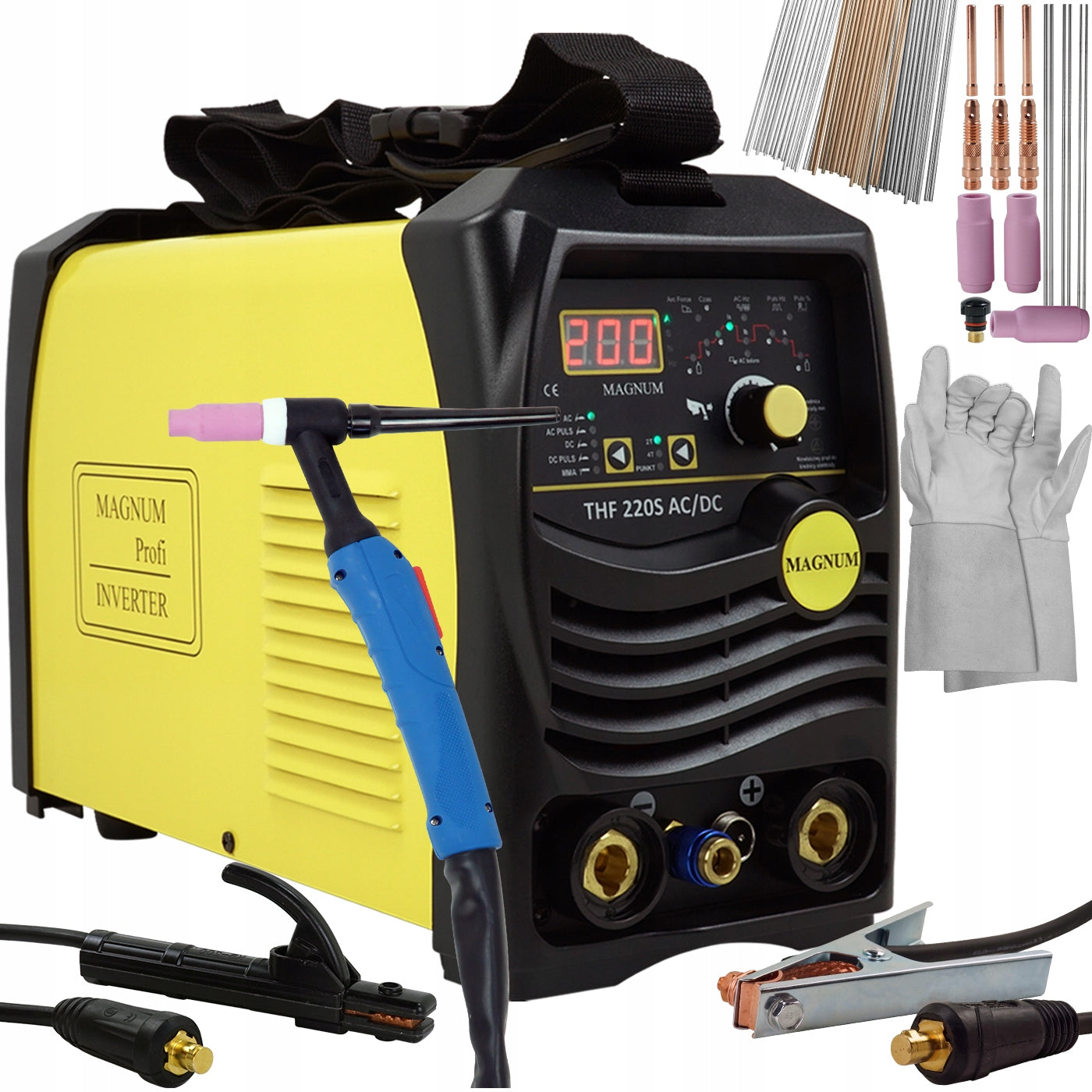 TIG AC DC THF 220S Pulse 230v Inverter Welder
