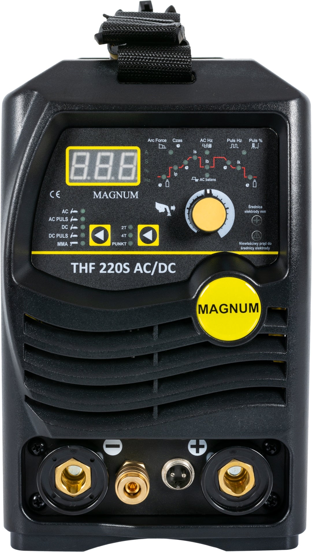 TIG ACDC welding machine for ALUMINIUM MAGNUM THF 220S 200A 230V PULSE CYLINDER WIRE Packaging status original