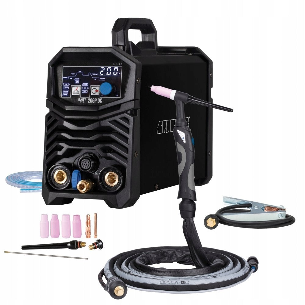 TIG welding machine SPARTUS EasyTIG 206P DC 200A 230V 6,5kg