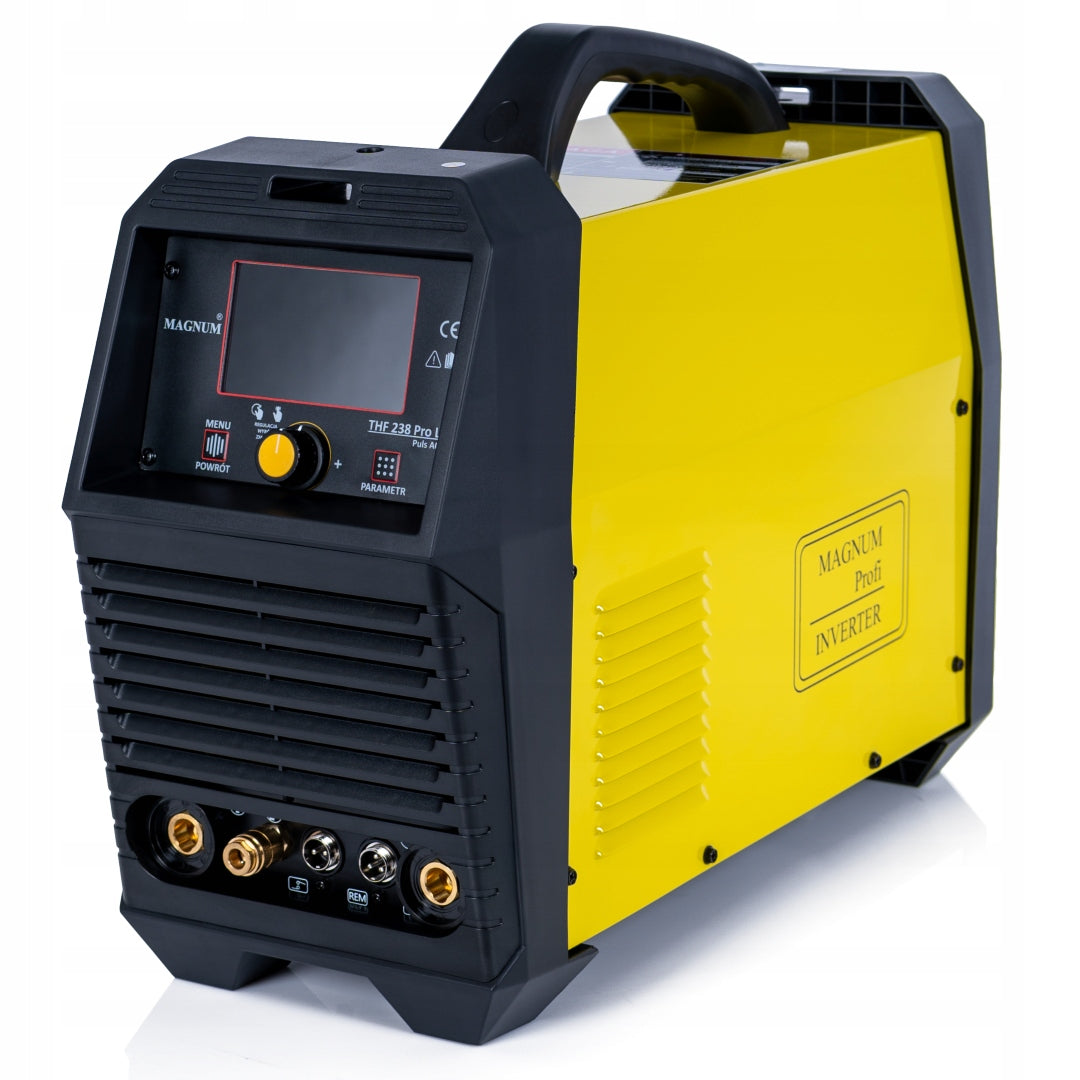 TIG welding machine for ALUMINIUM ACDC AC DC Magnum 238 PRO LCD 200A 2T4T SPOT PULS Packaging status original