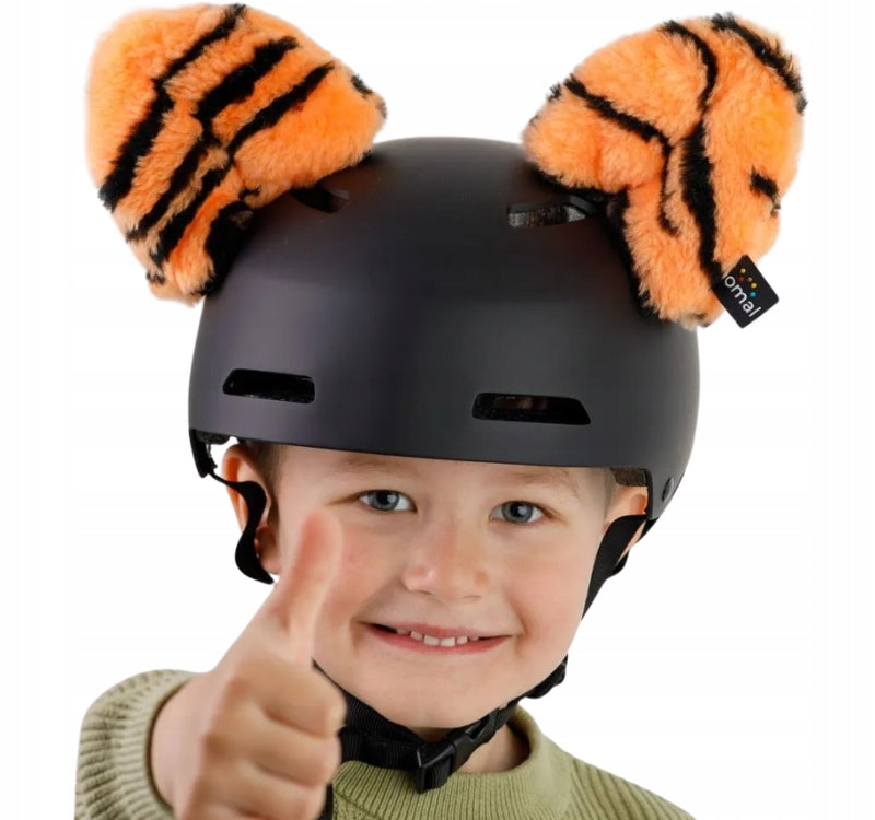 TIGER EARS bicycle helmet ornament for bike scooter ski Velcro
