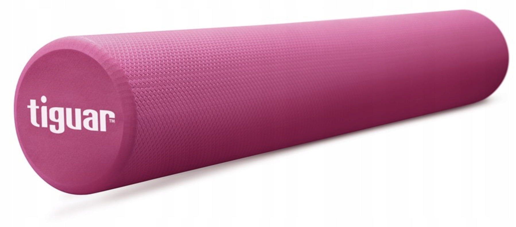 TIGUAR PILATES YOGA ROLER ROLLER SMOOTH PURPLE ROSES 90cm X 15cm Packaging status original
