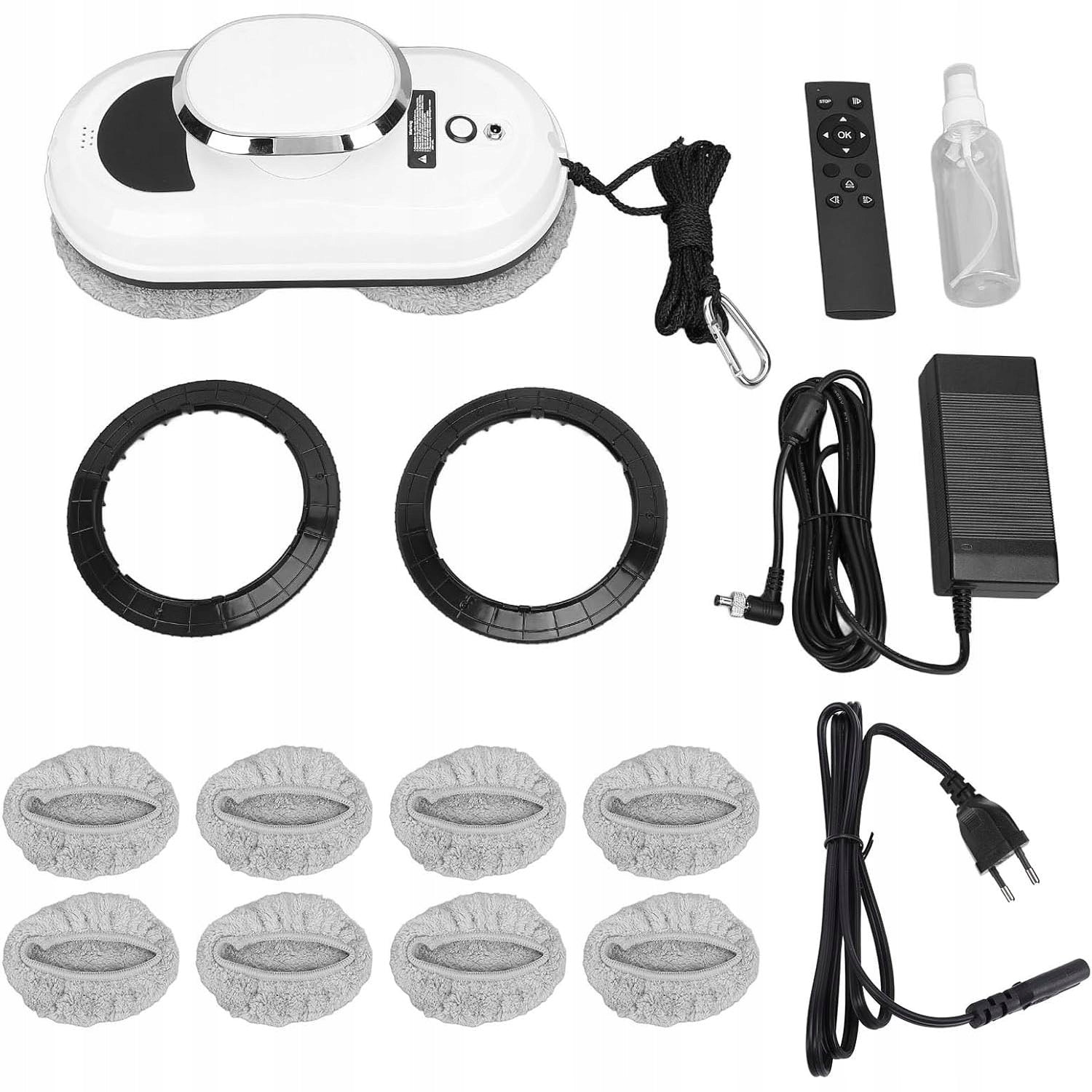 TILE MIRROR GLASS CLEANING ROBOT WITH INTELLIGENT EDGE DETECTION