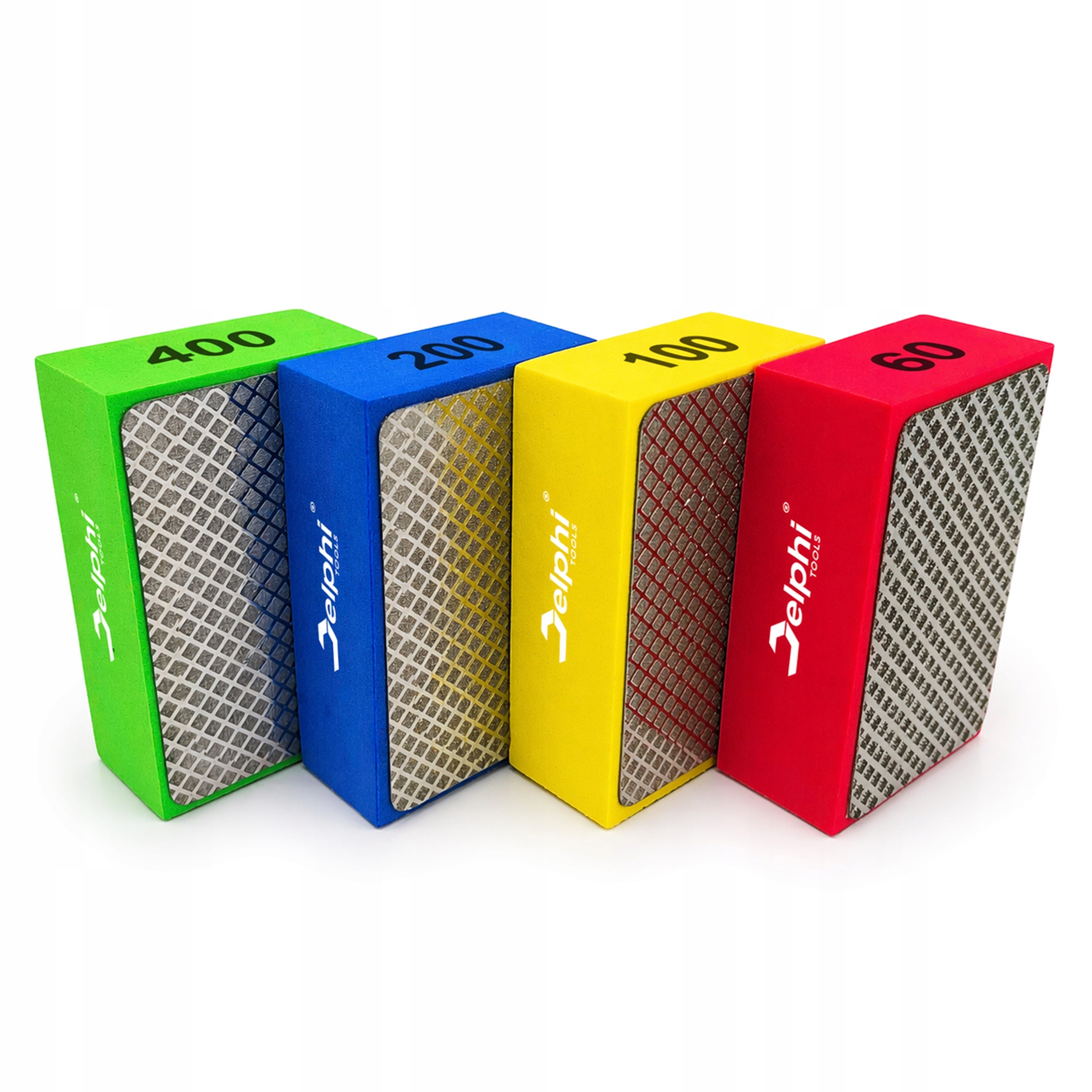 TILE STONEWARE GRINDING CUBE DIAMOND POLISHING SPONGE ABRASIVE 4 PCS Packaging status original