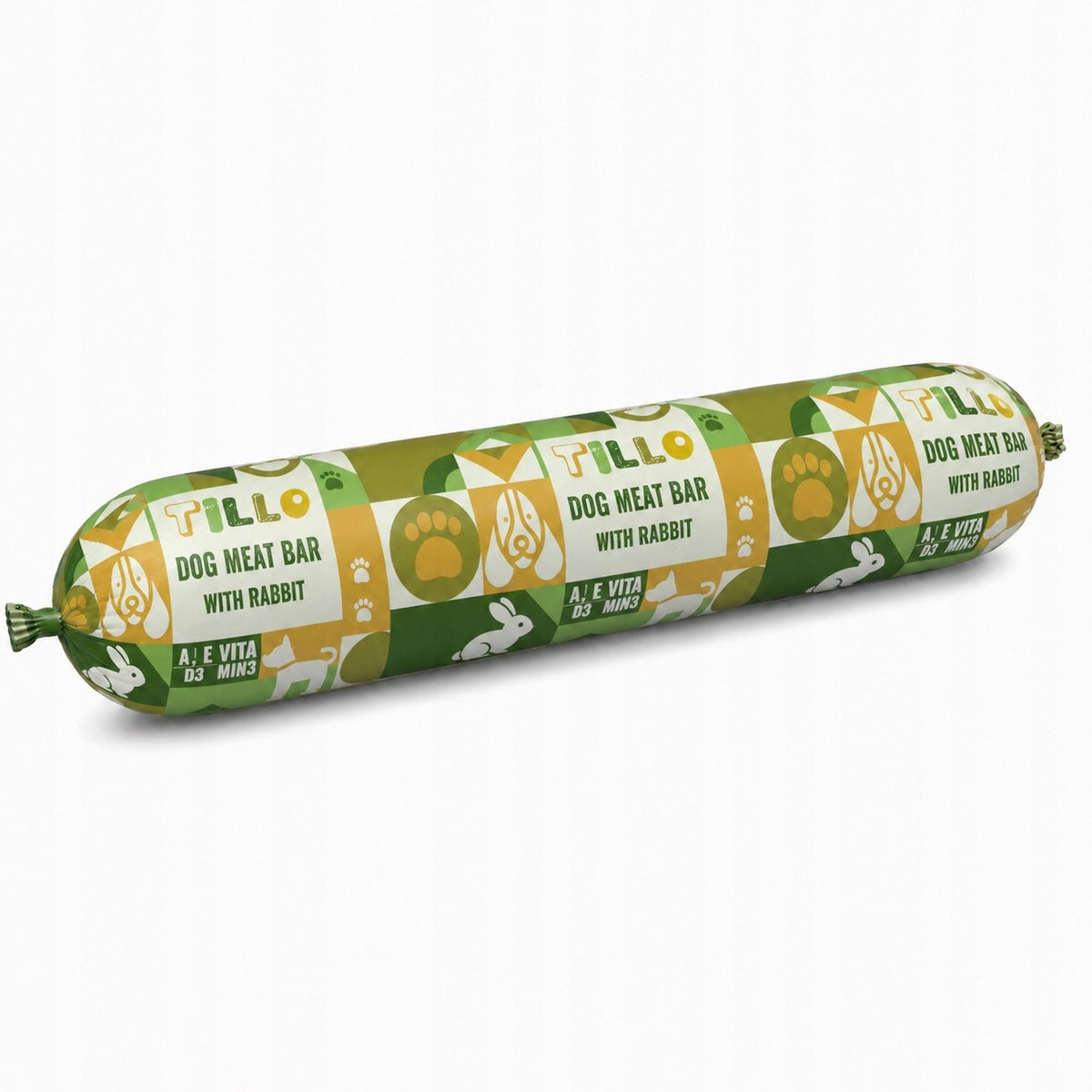 TILLO Wet Dog Food Rabbit Bar 900g Complete with Vitamins