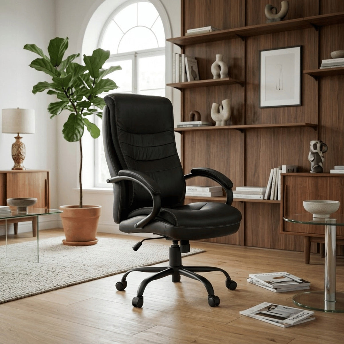 TILT Cabinet Chair for Computer Office Black WESTON Brand Furnitex