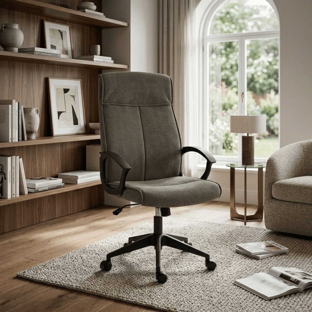 TILT Office Swivel Chair for Cabinet Grey Pepitka Black ESTRELLA Brand MONOVO