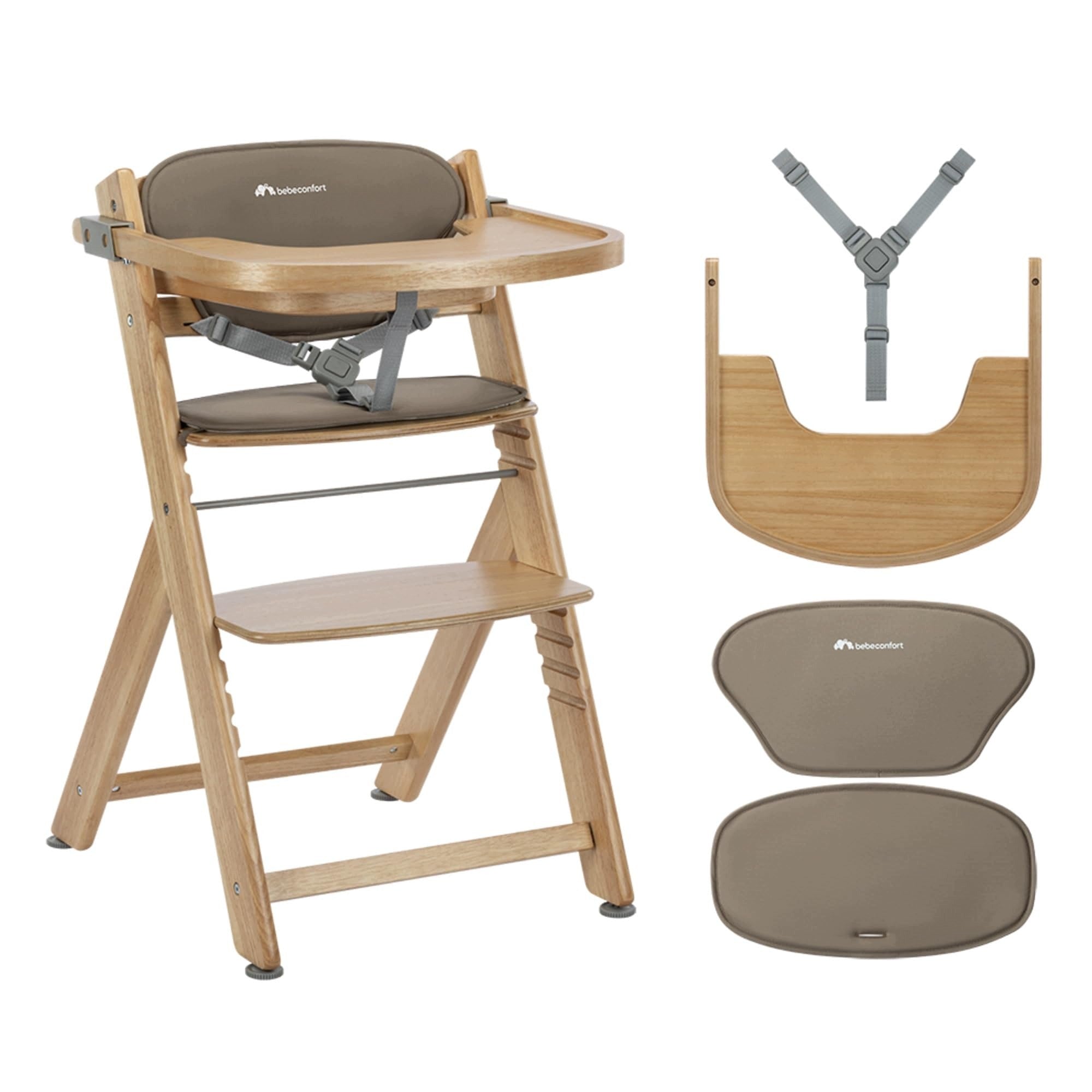 TIMBA 2 WITH CUSHION CHILDREN'S WOODEN HIGH CHAIR 6+ FOR EVERYDAY USE