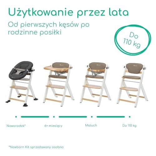 TIMBA 2 WITH CUSHION WOODEN CHILDREN'S HIGH CHAIR 6+ MONTHS UP TO 110 KG Material other