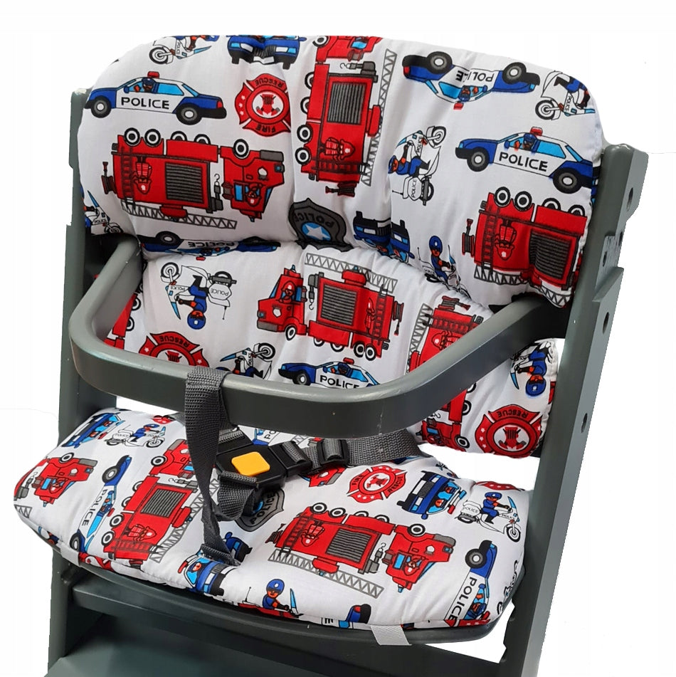 TIMBA high chair cushions FEEDING cotton soft filled two-sided