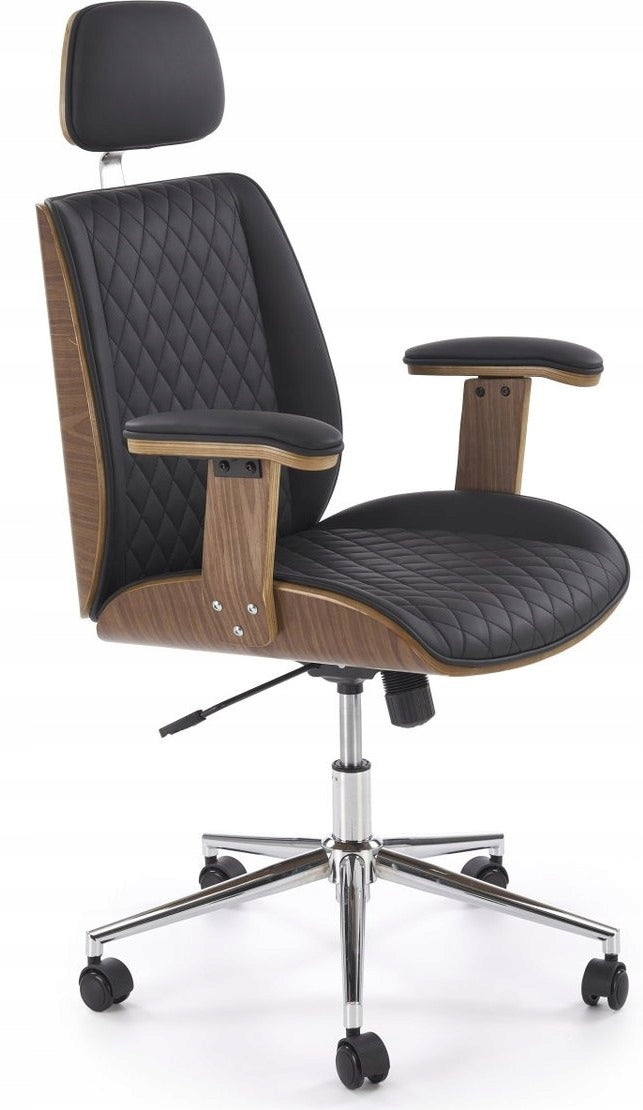 TIMBER Cabinet Chair Wooden Walnut / Black Design Mid-Century TILT