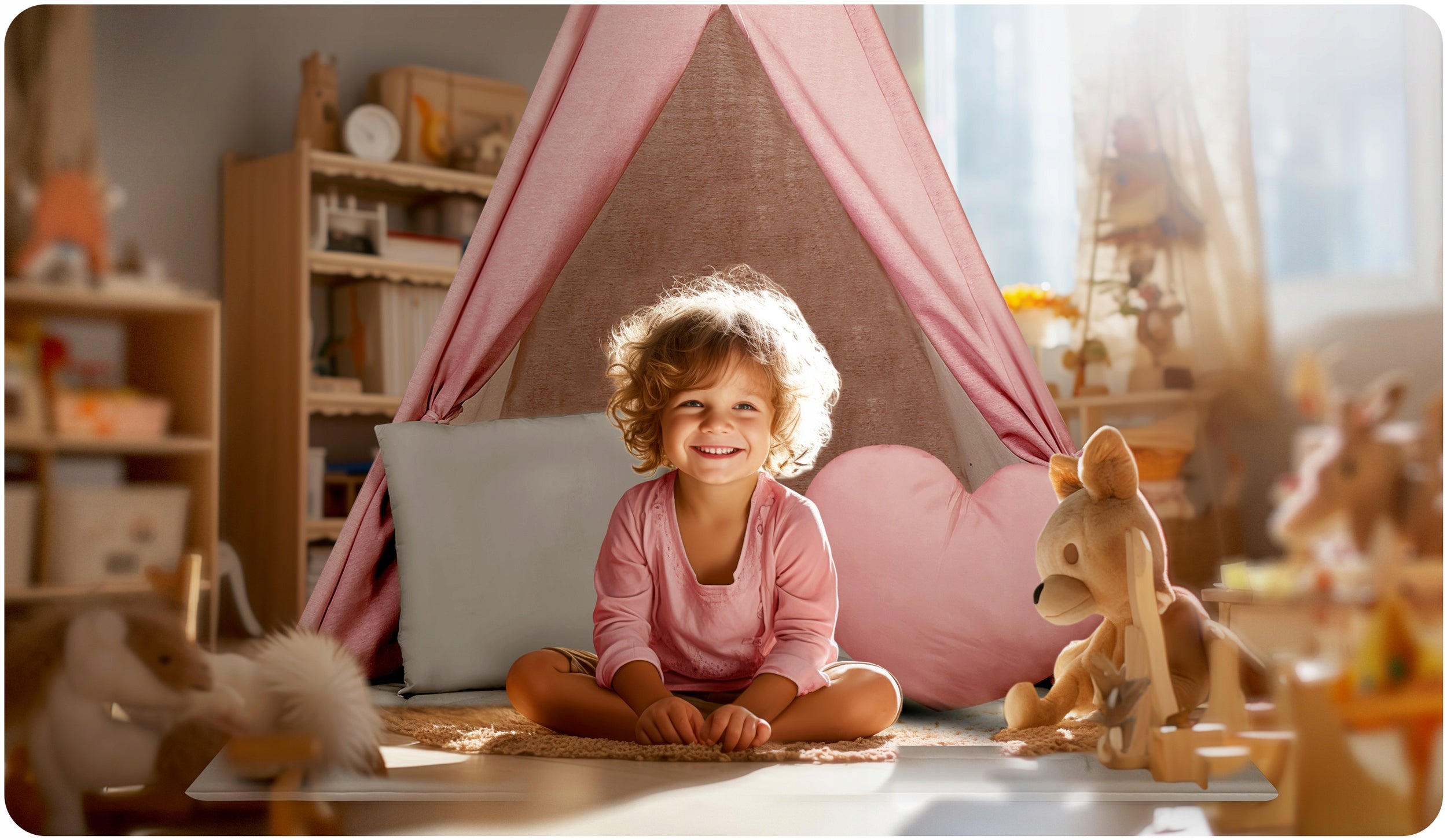 TIPI children's tent TEEPEE Garland Cushions LARGE MAT STABILIZER Brand Nukido