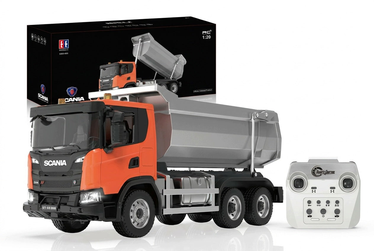 TIPPER SCANIA G540 METAL REMOTE CONTROLLED RC 1:20 TRUCK E593-003 Packaging status original