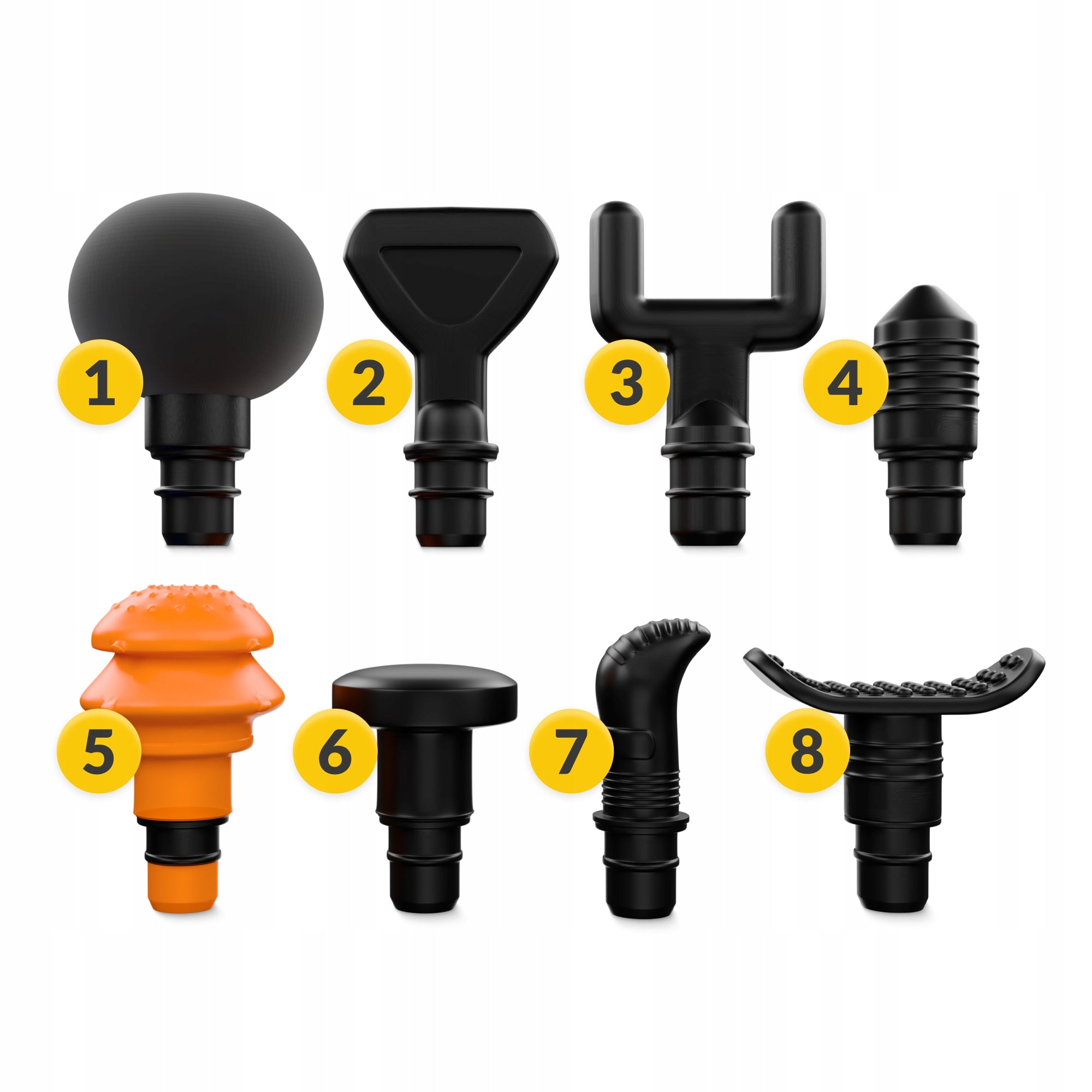 TIPS FOR MASSAGE GUN REPLACEMENT MASSAGER SET OF 8 PCS 4FIZJO Batteries included no