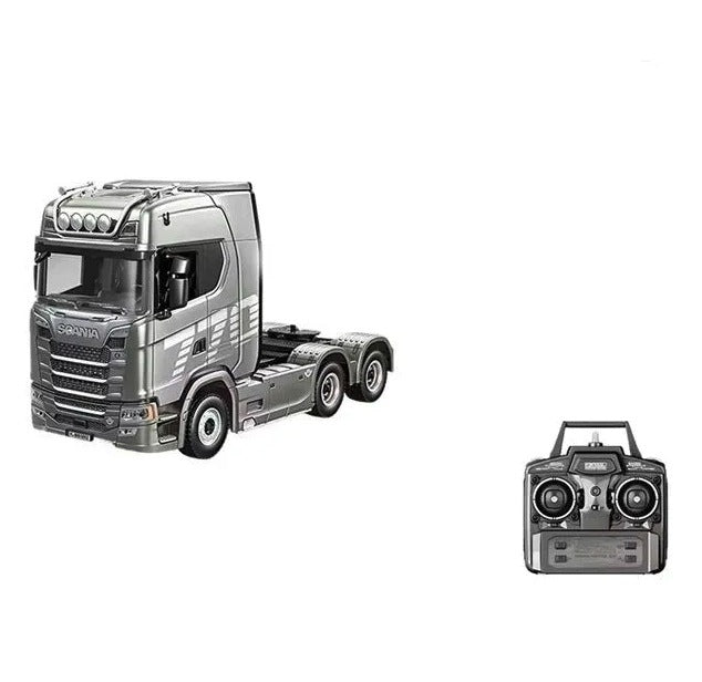 TIR TRUCK TRACTOR UNIT HUINA 1501 LIGHTS REMOTE CONTROLLED GREY Manufacturer code 1501 SILVER