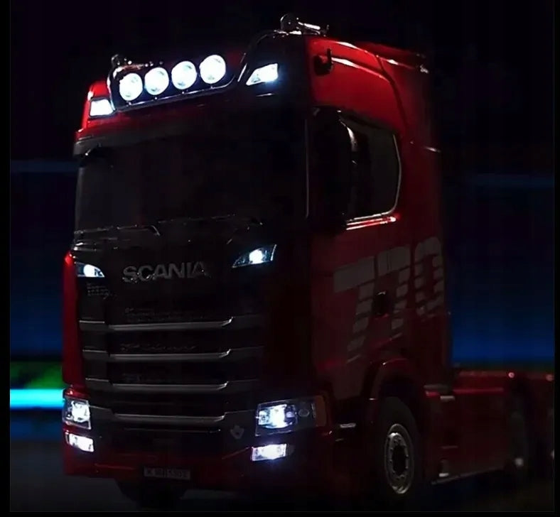 TIR TRUCK TRACTOR UNIT HUINA 1501 LIGHTS REMOTE CONTROLLED RC RED Brand Huina Toys