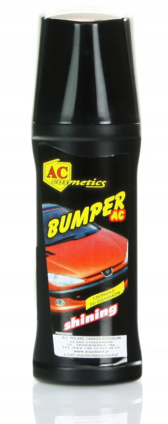 TIRE BLACK FOR PLASTIC AND RUBBER BUMPER AC COSMETICS WITH SPONGE