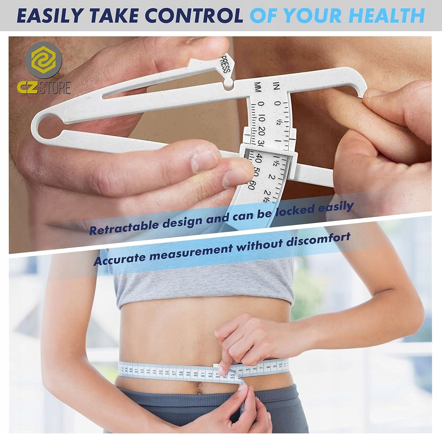 TISSUE MEASURING TOOL SET SKIN FOLD CLAMP+BMI TAPE MEASURE Brand Amazon