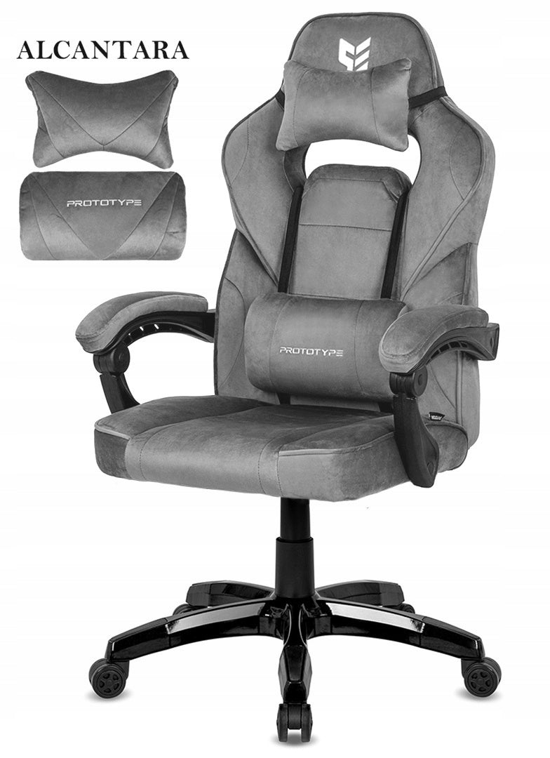 TITAN GREY ALCANTARA BASIC desk swivel chair Packaging status original