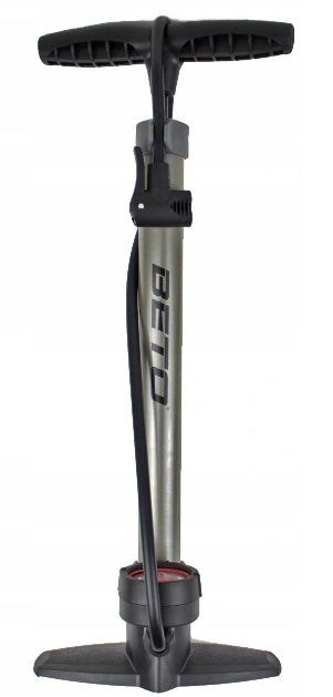TITANIUM BICYCLE PUMP for all valves WITH PRESSURE GAUGE for AV FV SV Weight 1090 g