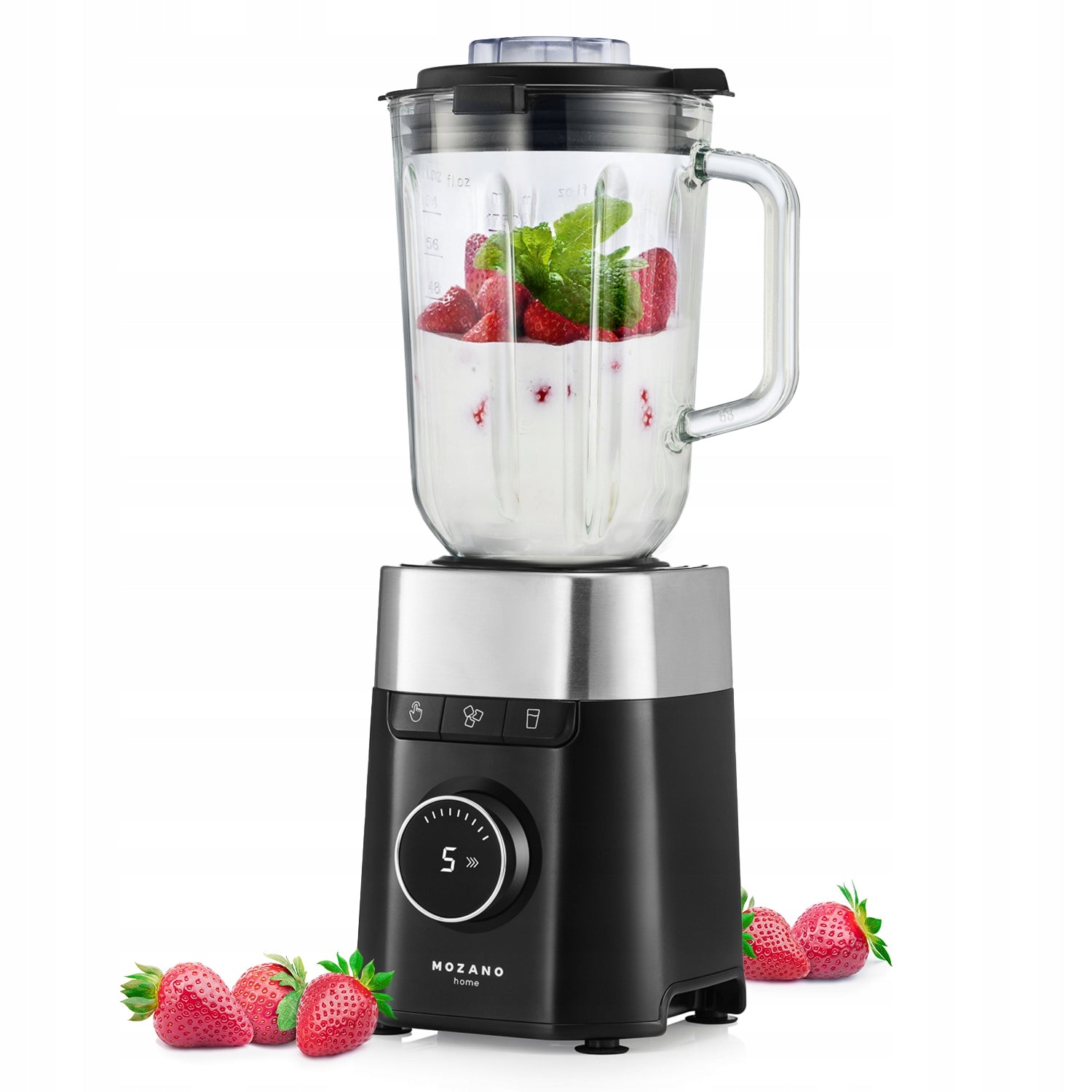 TITANIUM BLADES CUP BLENDER Coffee GRINDER 2 WATER BOTTLES TURBO STRONG 2,2L Brand Mozano
