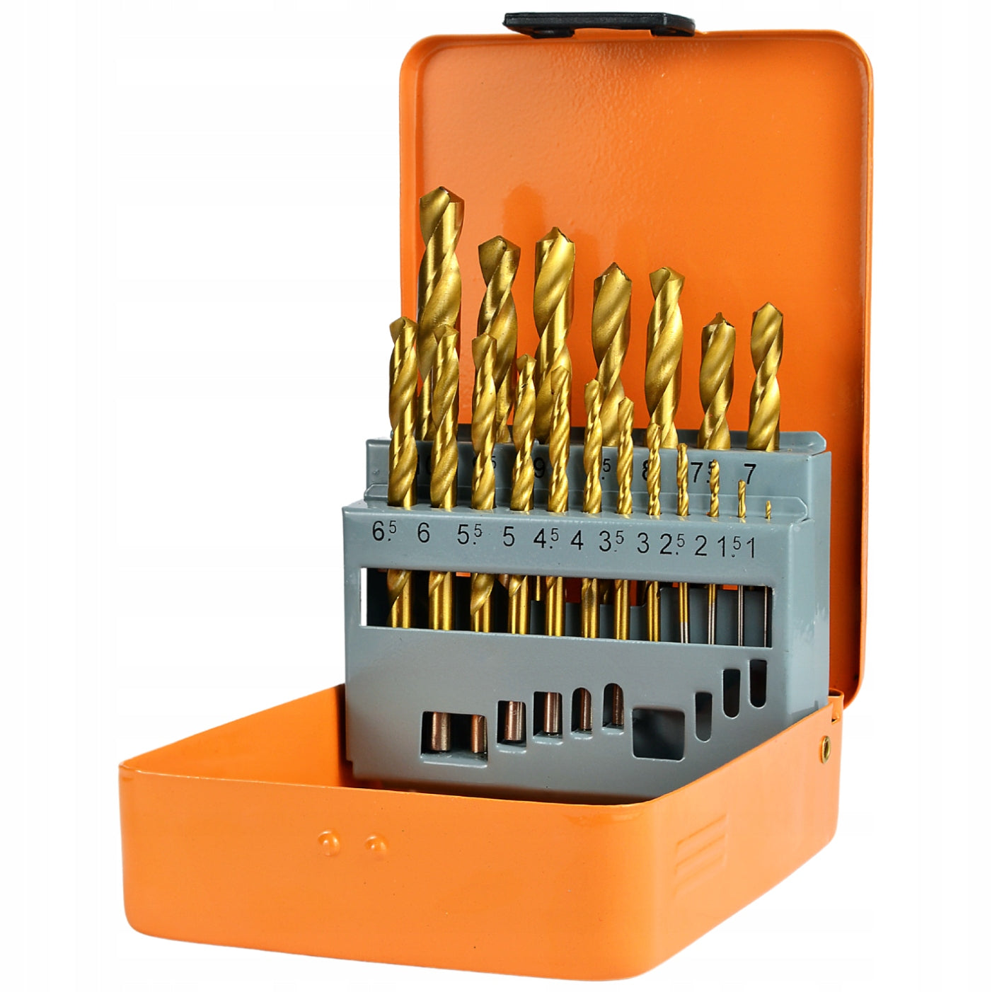 TITANIUM COATED METAL DRILL BIT SET 19 PCS BLACK EAN (GTIN) 5902280027584