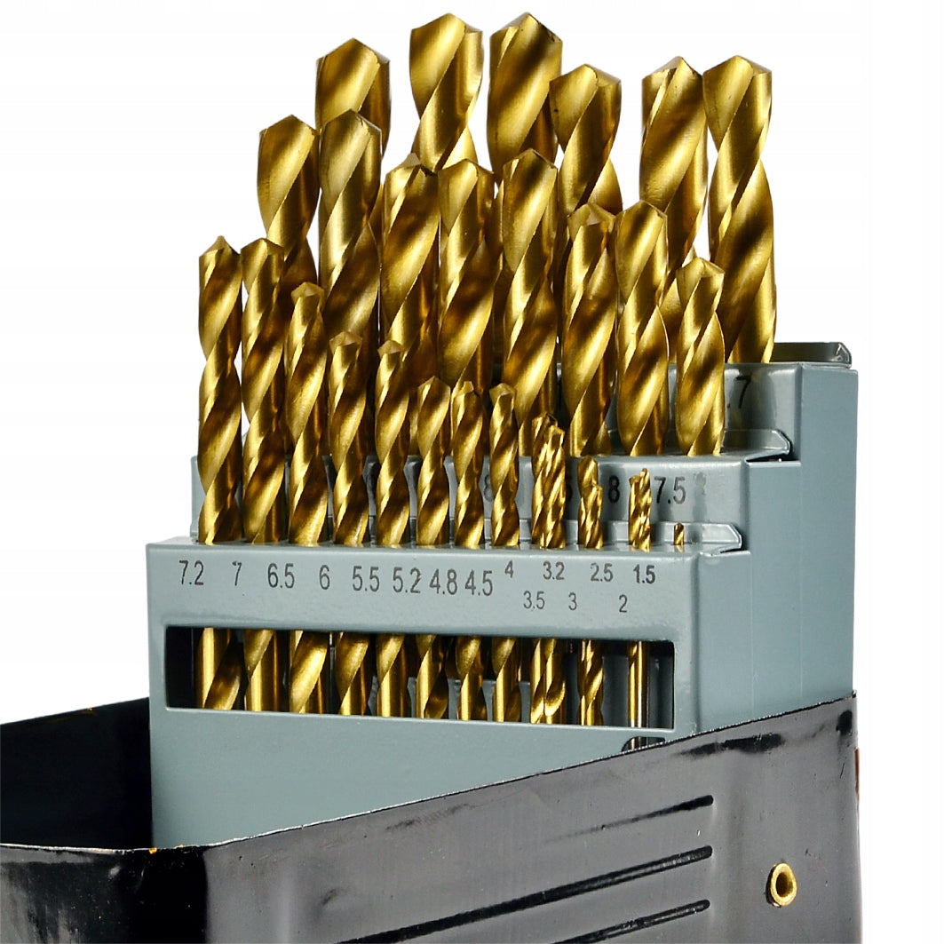 TITANIUM DRILL BITS FOR METAL DRILL BIT SET 29 PIECES Purpose for sheet metal for metal