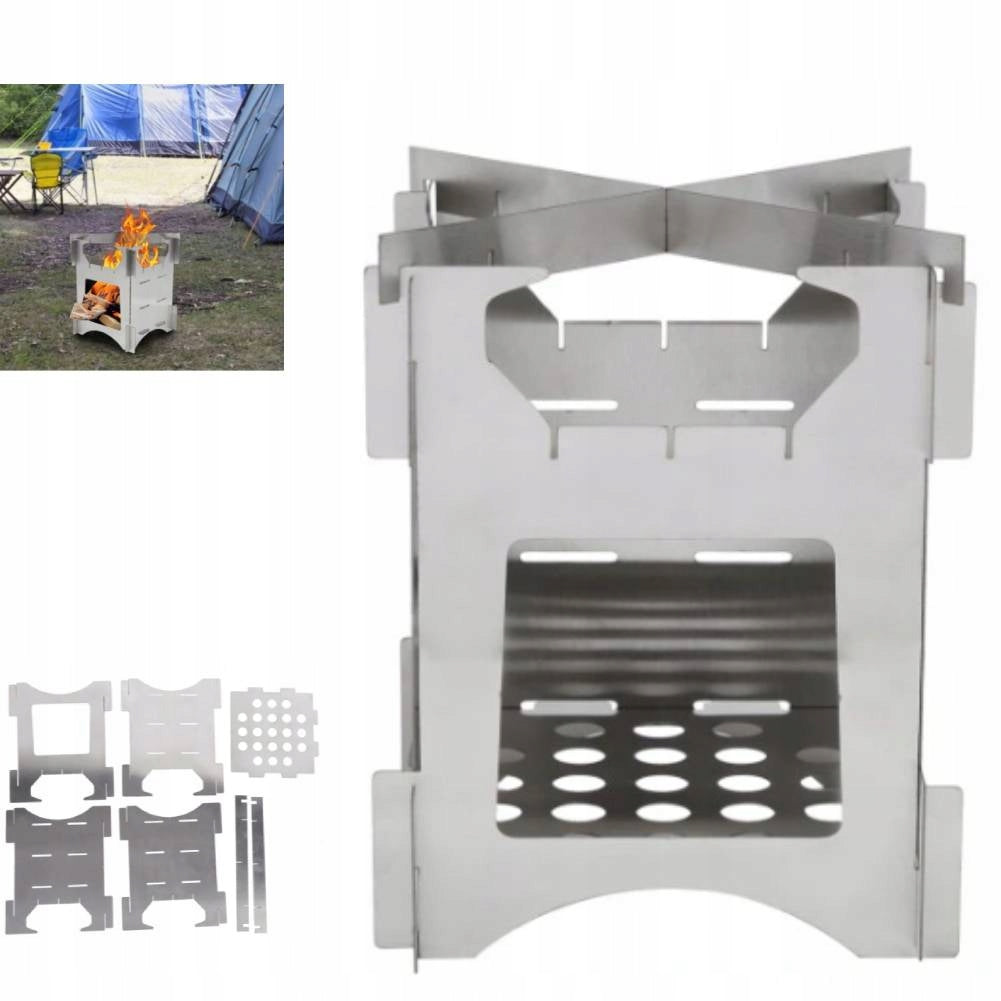 TITANIUM OVEN FOLDING PORTABLE WOOD BURNING FIELD KITCHEN CAMPING