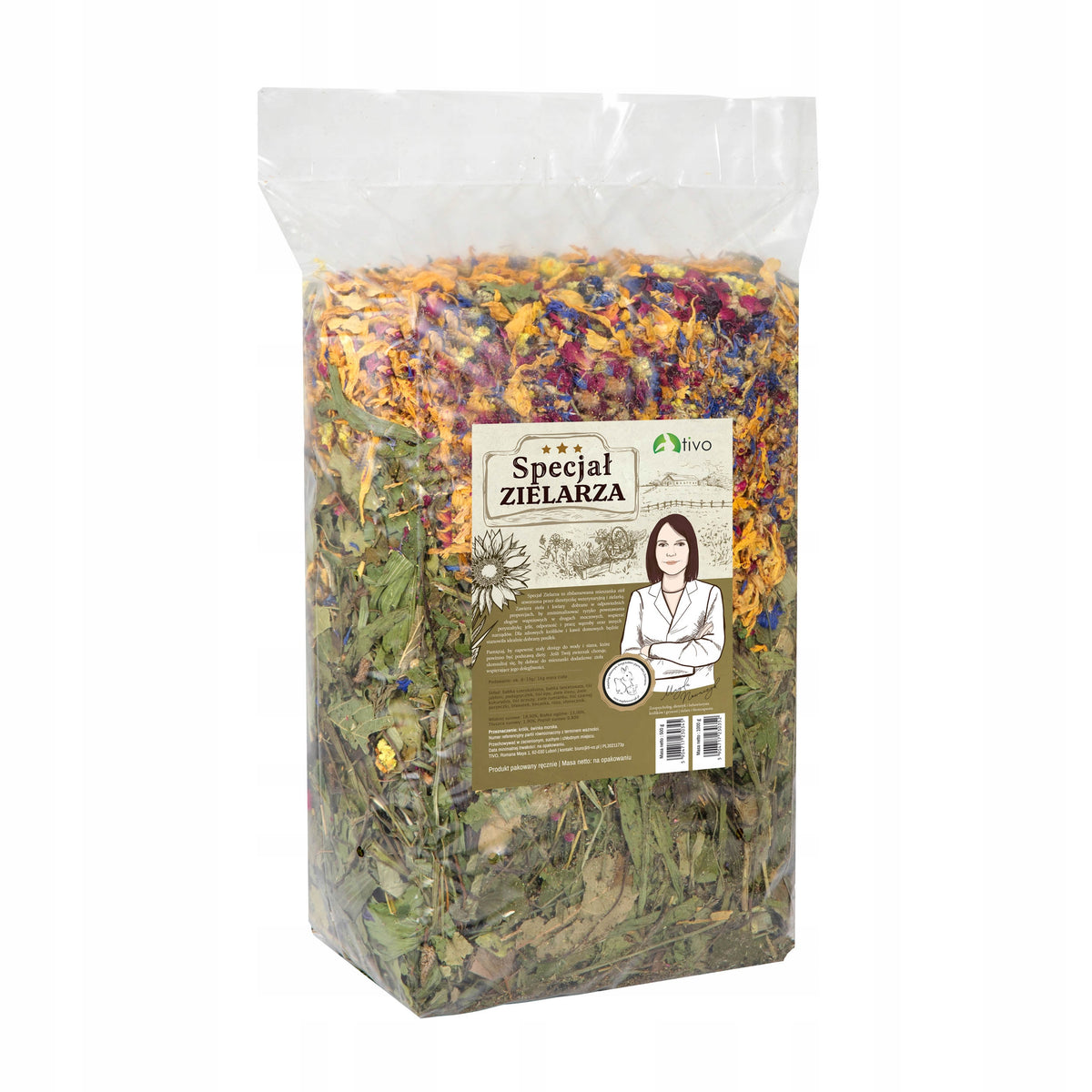 TIVO HERBAL SPECIALTY 2kg MIXED BASIC HERBS 2000g RODENT AND RABBIT Brand Tivo