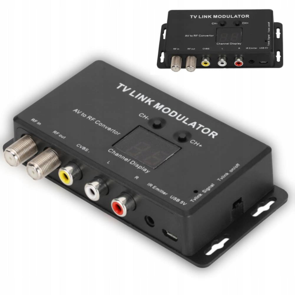 TM70 UHF TV LINK MODULATOR CONVERTER AV TO RF PR USB 5V