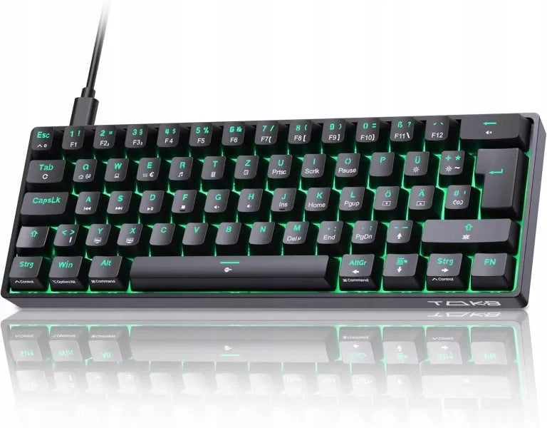 TMKB T61SE GAMING MECHANICAL KEYBOARD WITH GERMAN QWERTZ CHIP