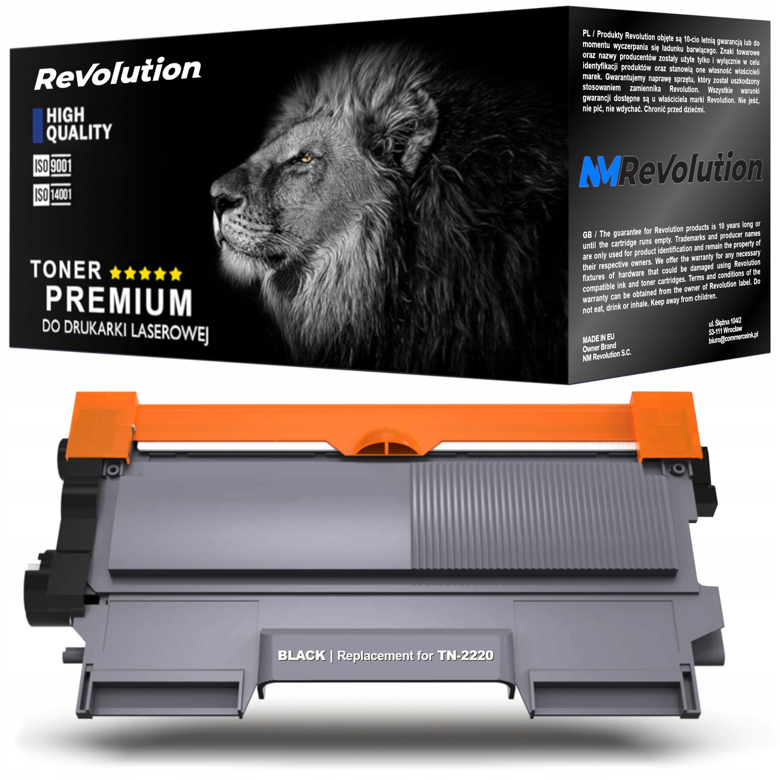 TN-2220 XL Toner Cartridge for Brother DCP-7055, DCP-7055W, 7060, HL-2130, HL-2240, HL-2250 Printers