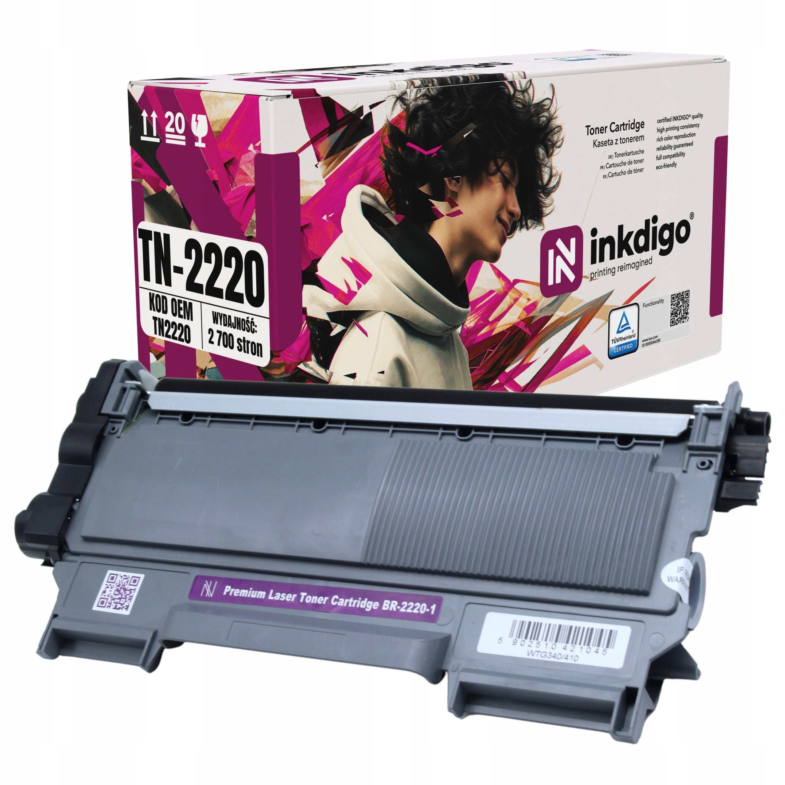 TN-2220 XL Toner Cartridge for Brother DCP-7060, DCP-7065DN, DCP-7070DW, HL-2240, HL-2240D Printers