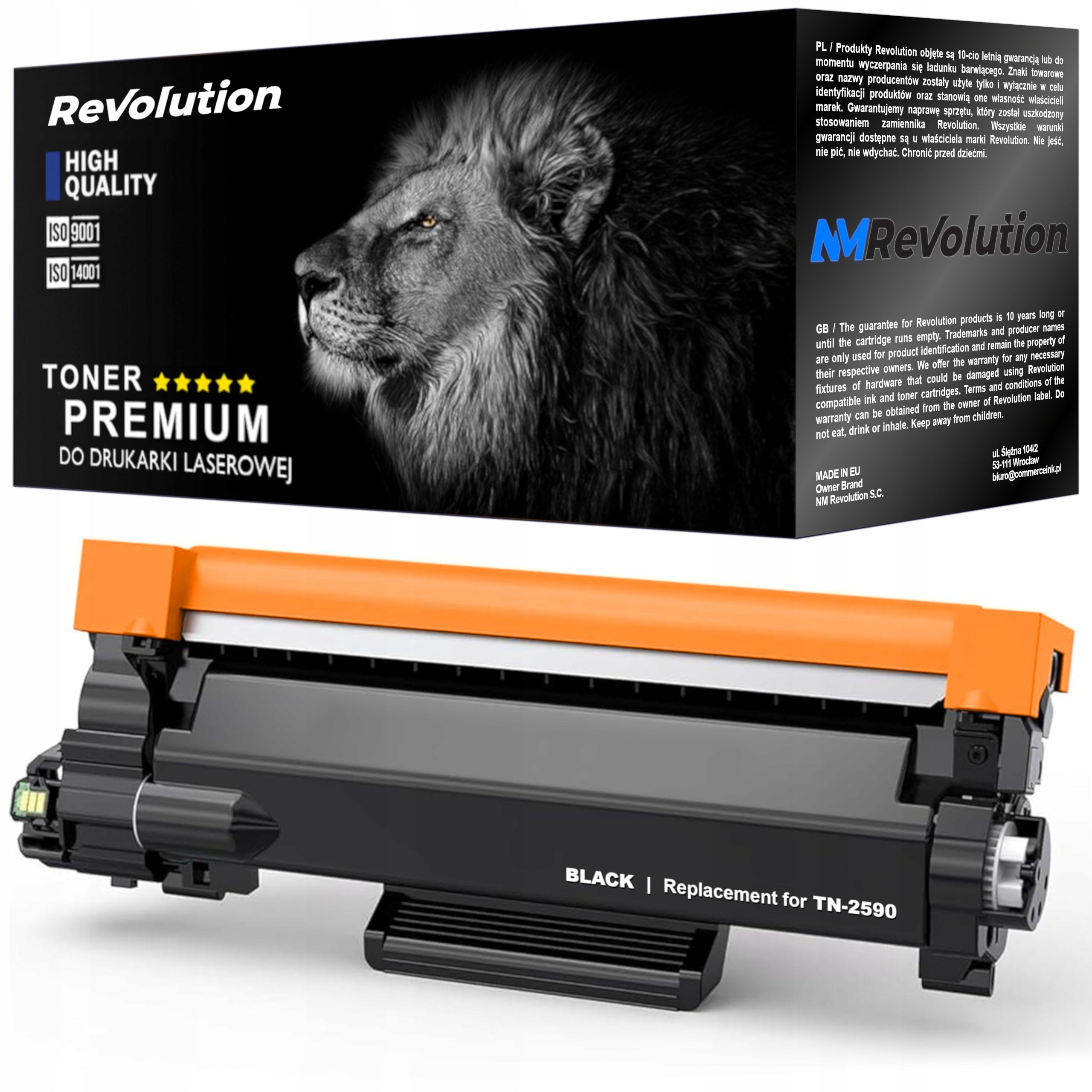 TN-2590 XL Toner Cartridge for Brother HL-L2442DW HL-L2402D MFC-L2802DW MFC-L2922DW