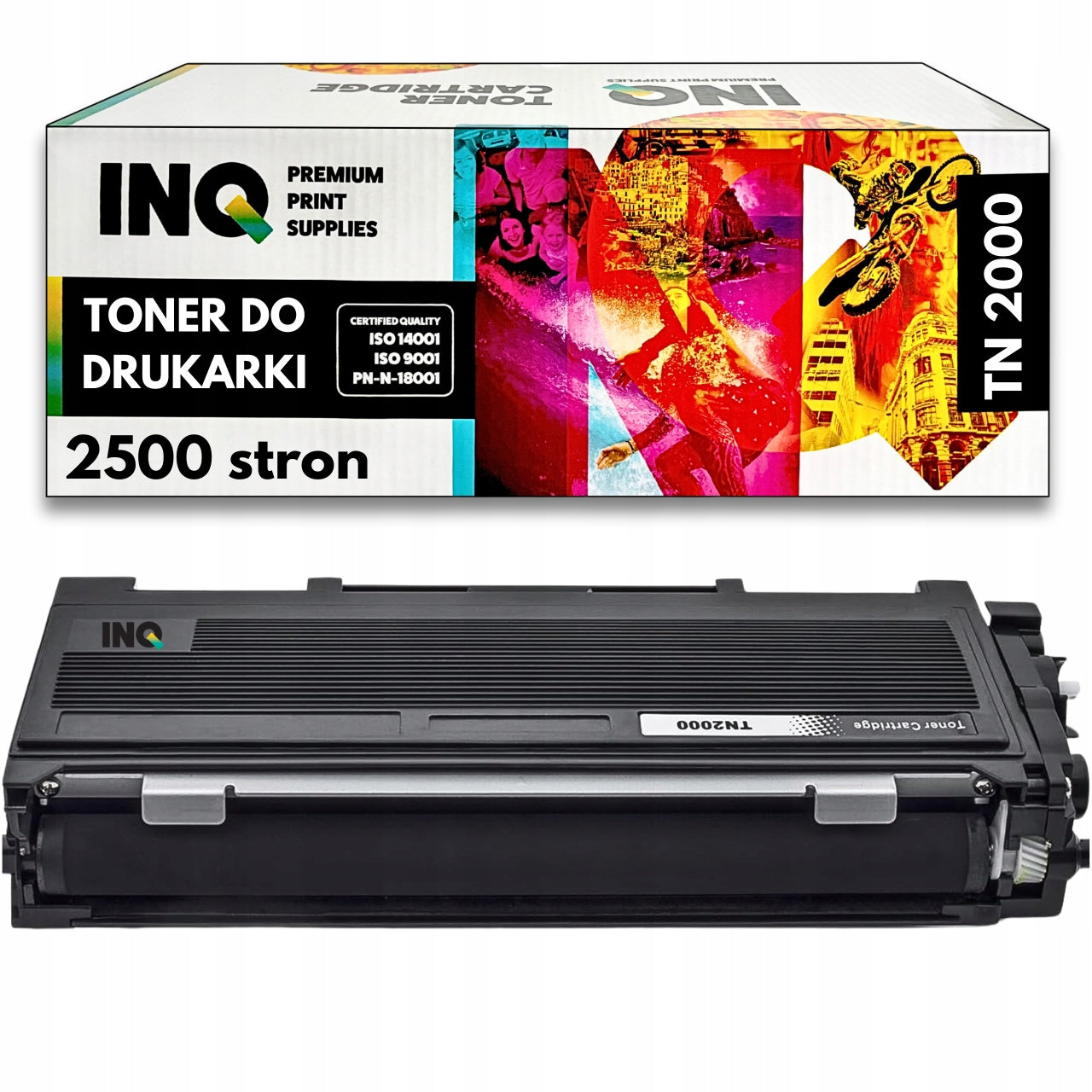 TN2000 Toner for Brother 2500 Pages HL-2030 HL-2032 100% Chip