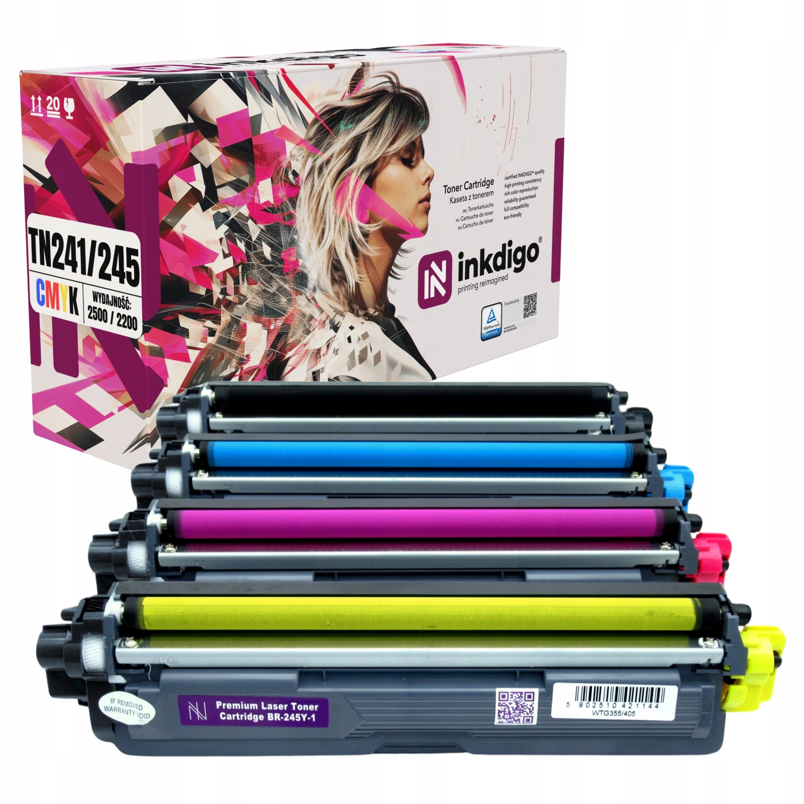 TN241 TN-245 XL - 4x TONERS FOR BROTHER DCP9020CDW MFC9140CDN PRINTER