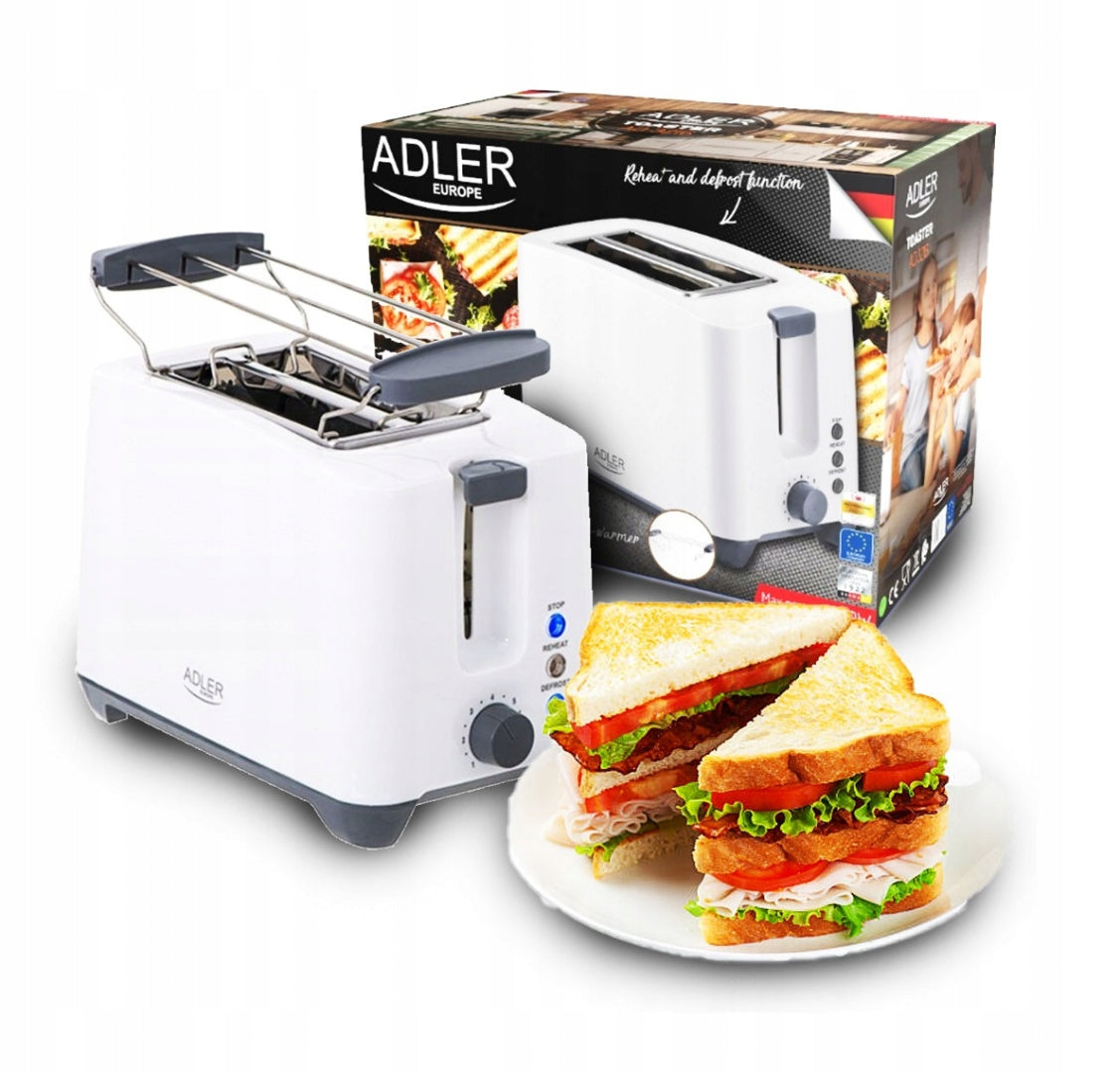 TOASTER 1000W SANDWICH TOASTER + GRILL GRATE