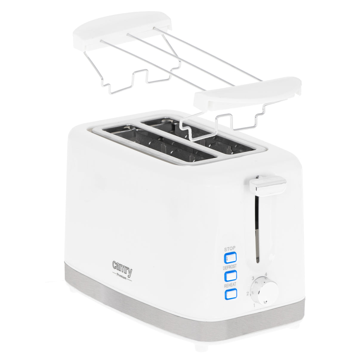 TOASTER 2 SLICES 6 LEVELS Power rating 900 W