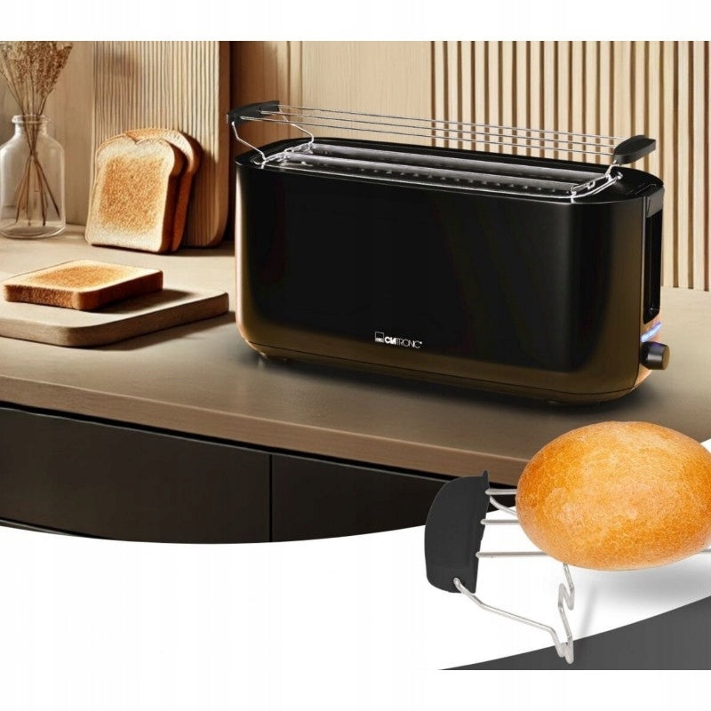 TOASTER 4 SLICES 1400W CLATRONIC XXL DEFROSTING HEATING BUNS Manufacturer code TA 3802 (