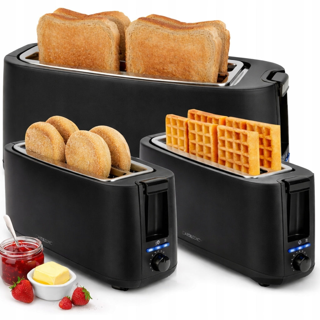 TOASTER 4 SLICES 1400W CLATRONIC XXL DEFROSTING HEATING BUNS